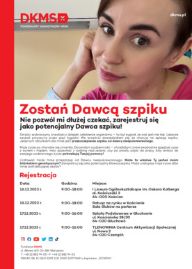 ZOSTAŃ DAWCĄ SZPIKU
