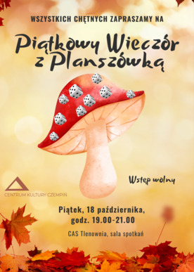 Październikowy wieczór z planszówką