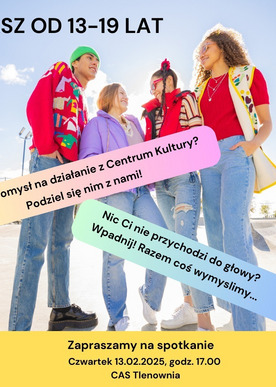 Masz pomysł na działanie? Przyjdź do nas!