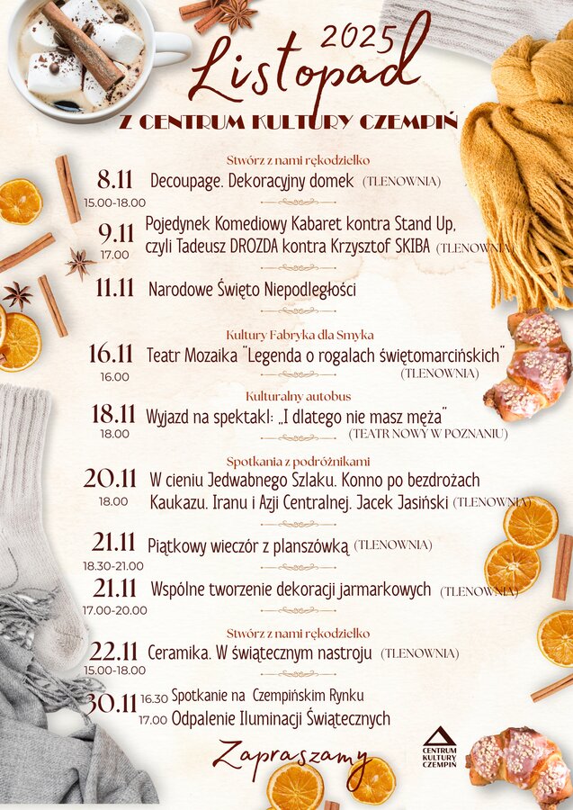 Listopad z Centrum Kultury Czempiń